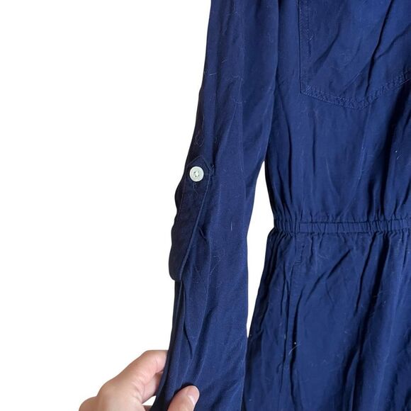 Gap navy long sleeve dress. Size small - Picture 5 of 8